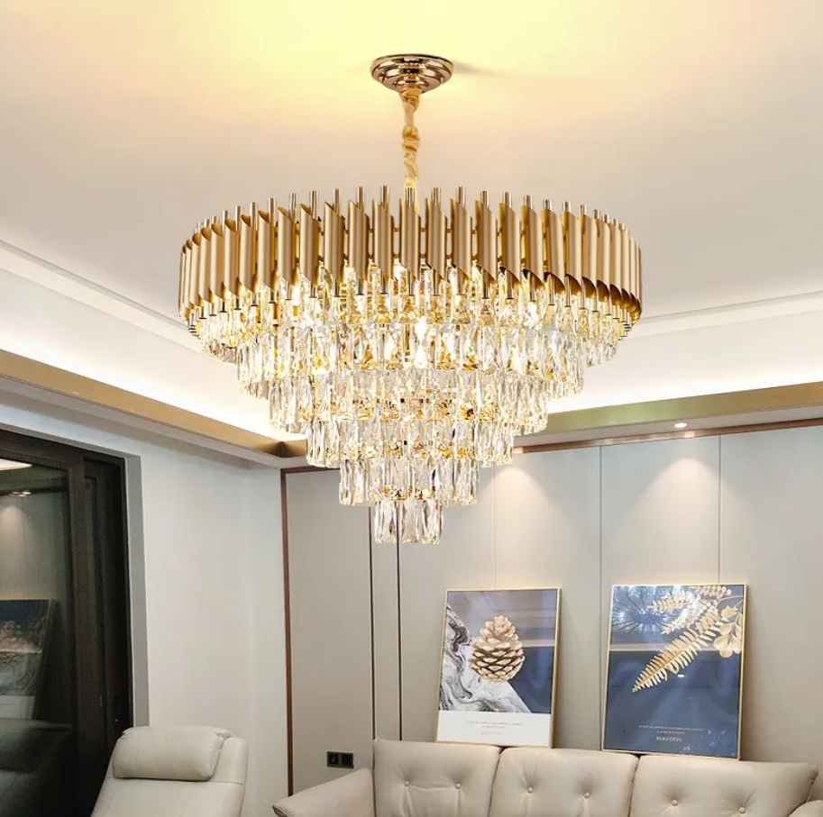 Candelabru Cristal Golden Panther 600mm