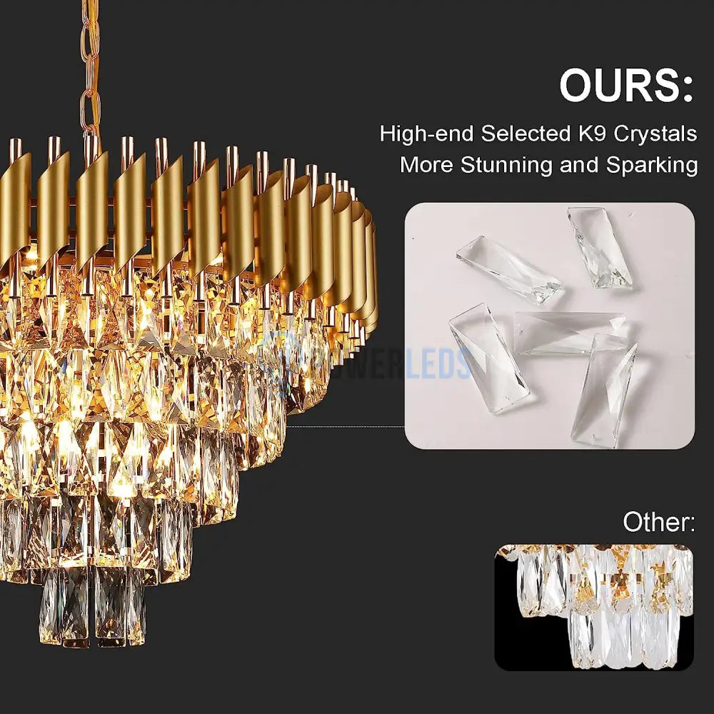 Candelabru Cristal Golden Panther 600Mm Chandeliers Crystal