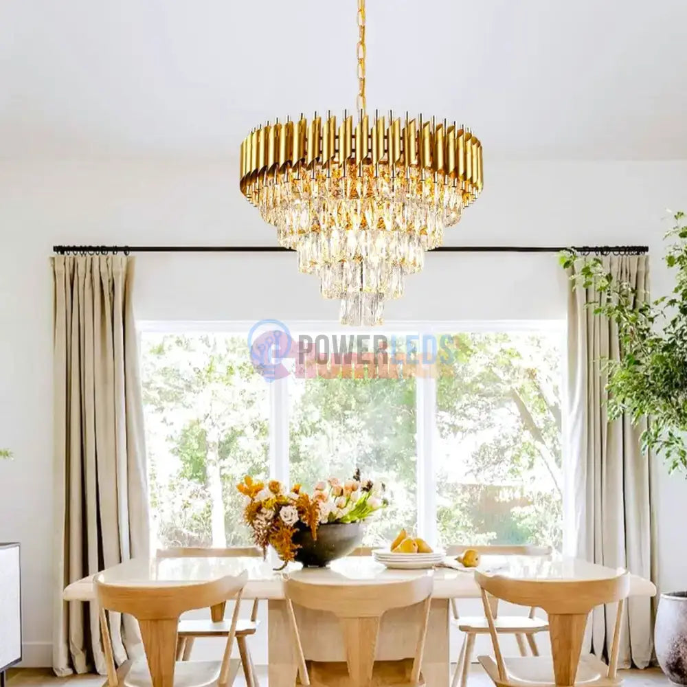 Candelabru Cristal Golden Panther 800mm powerleds.ro