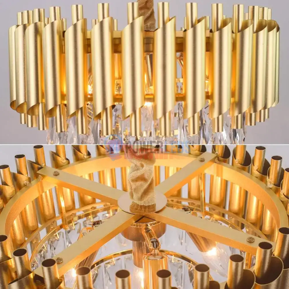 Candelabru Cristal Golden Panther 800mm powerleds.ro