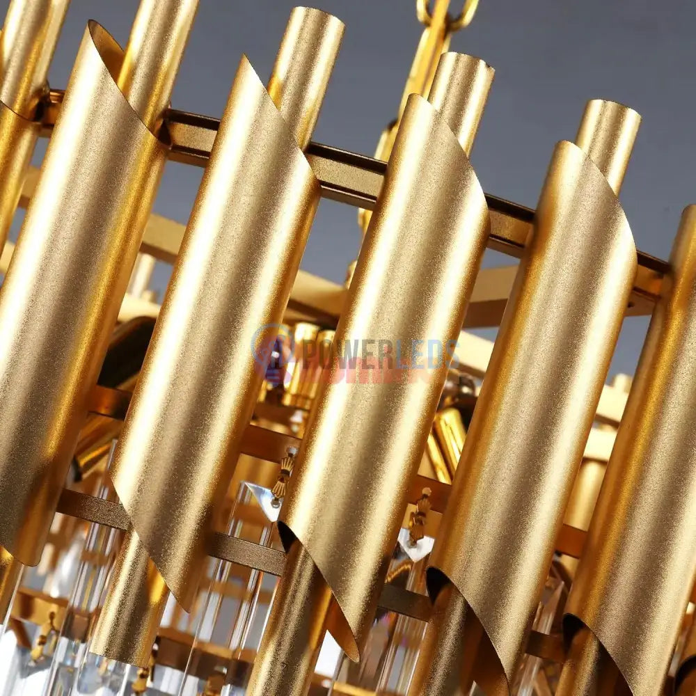 Candelabru Cristal Golden Panther 800mm powerleds.ro