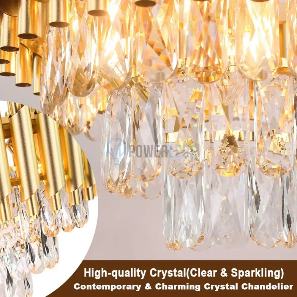 Candelabru Cristal Golden Panther 800X300Mm Chandeliers Crystal