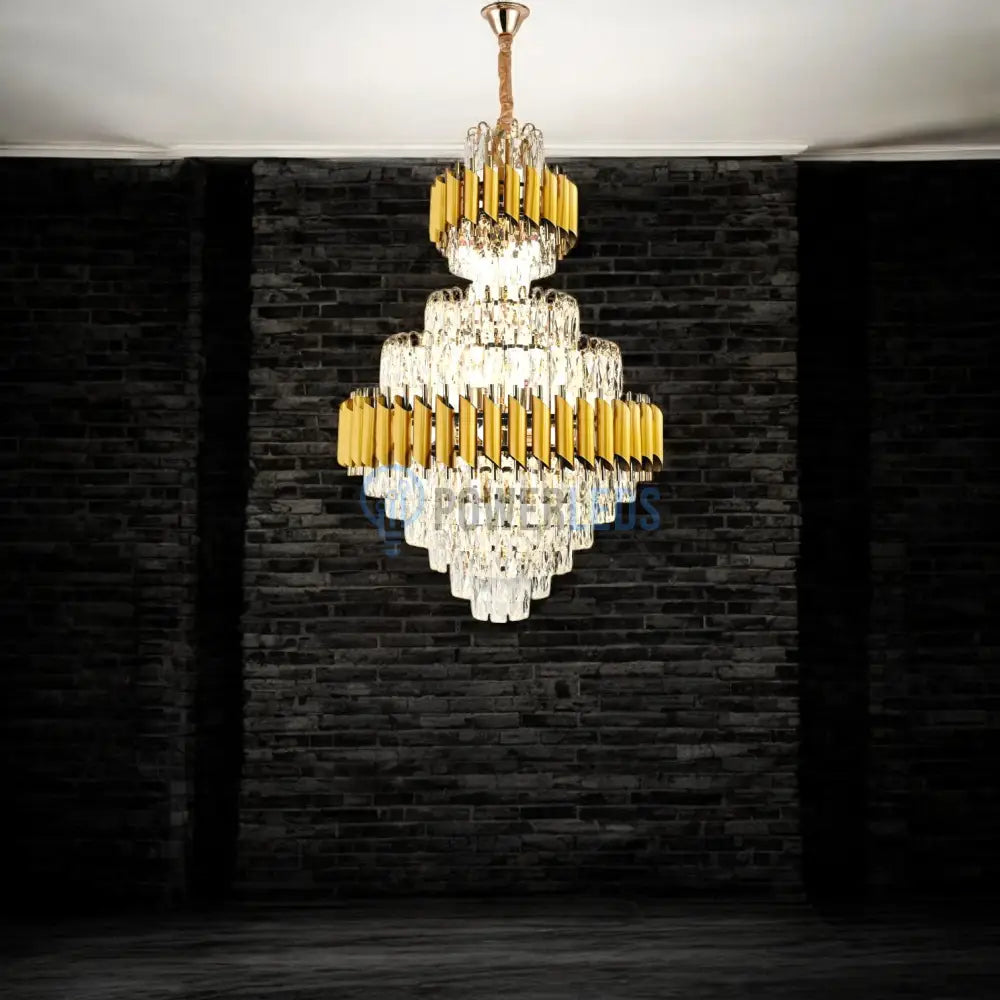 Candelabru Cristal Golden Panther Grande 600X900Mm Chandeliers Crystal