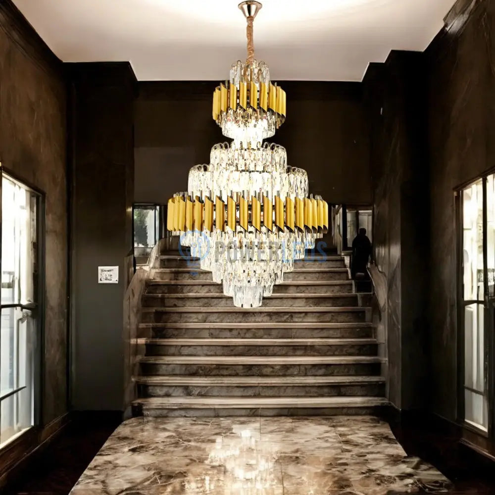 Candelabru Cristal Golden Panther Grande 600X900Mm Chandeliers Crystal