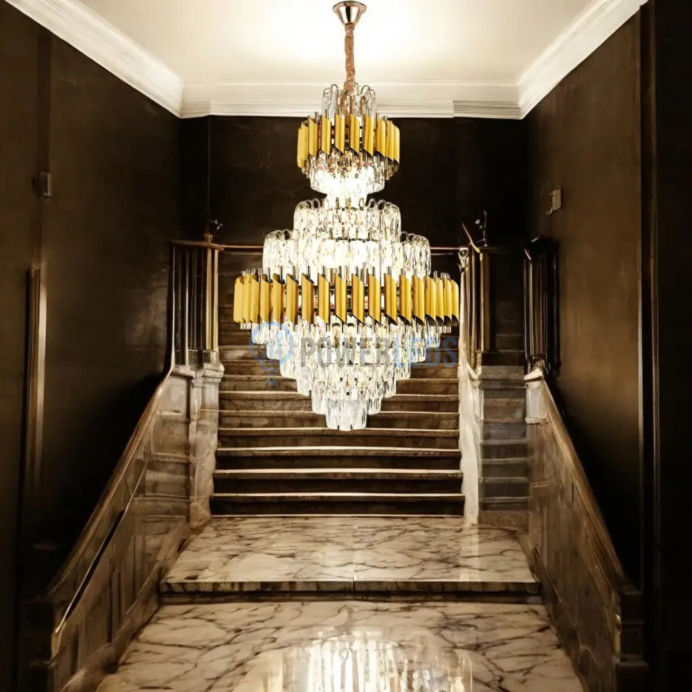 Candelabru Cristal Golden Panther Grande 600X900Mm Chandeliers Crystal