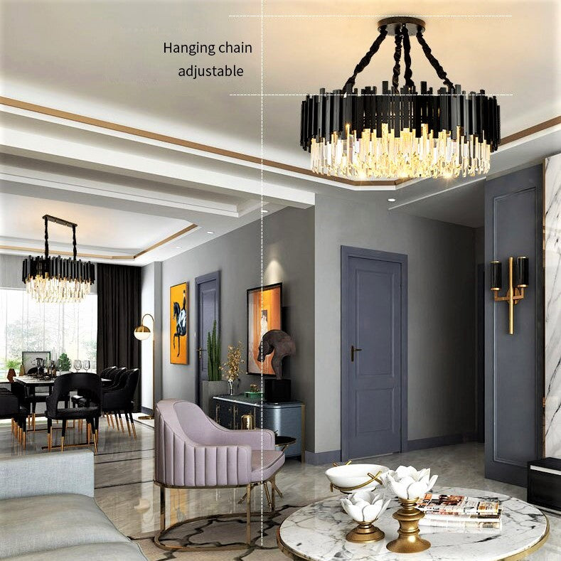 Candelabru Cristal BLACK WIDOW 800x300mm