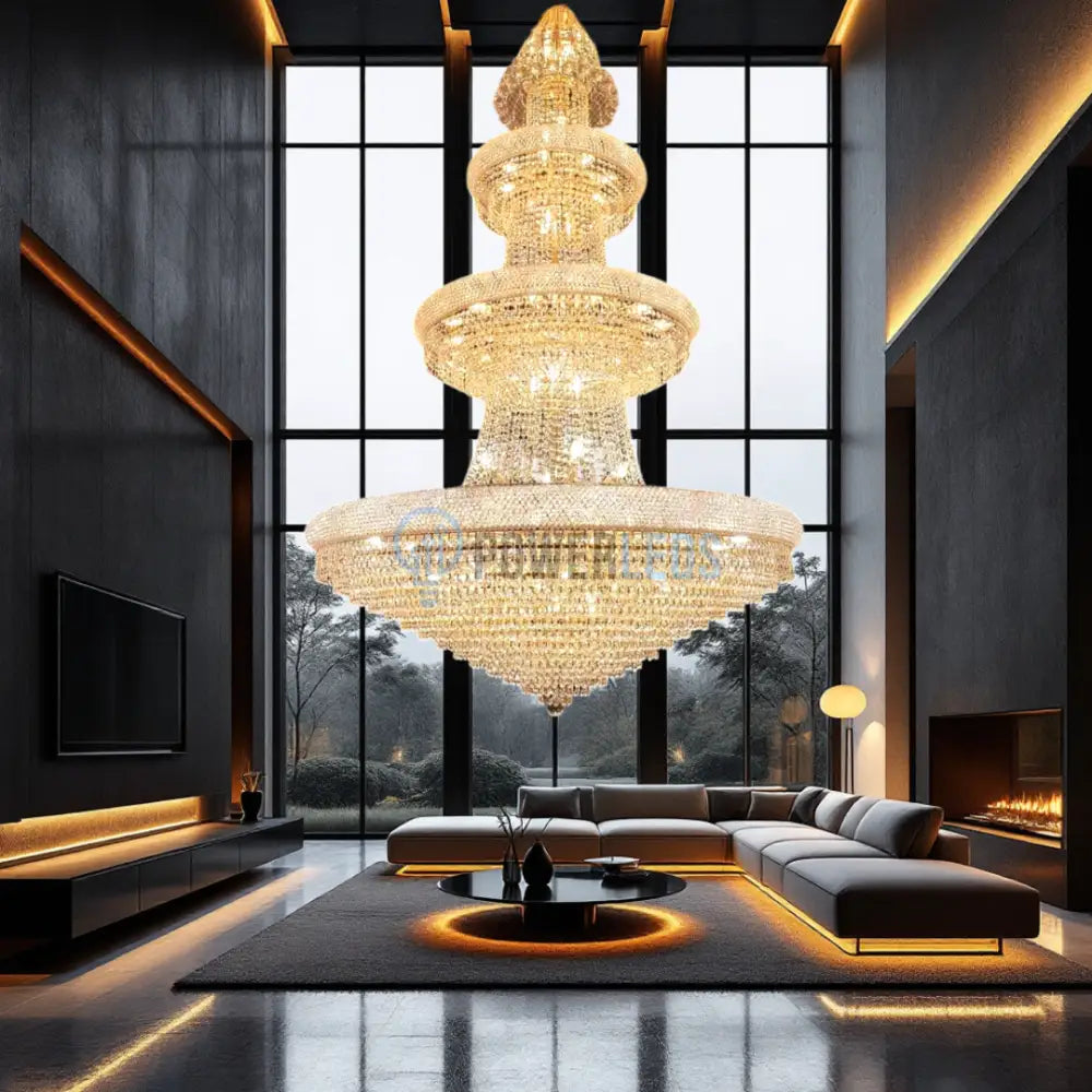 Candelabru Cristal LUXURY AURIU Electro 72xE14 AURIE / 220CM / LUXURY Chandeliers Crystal