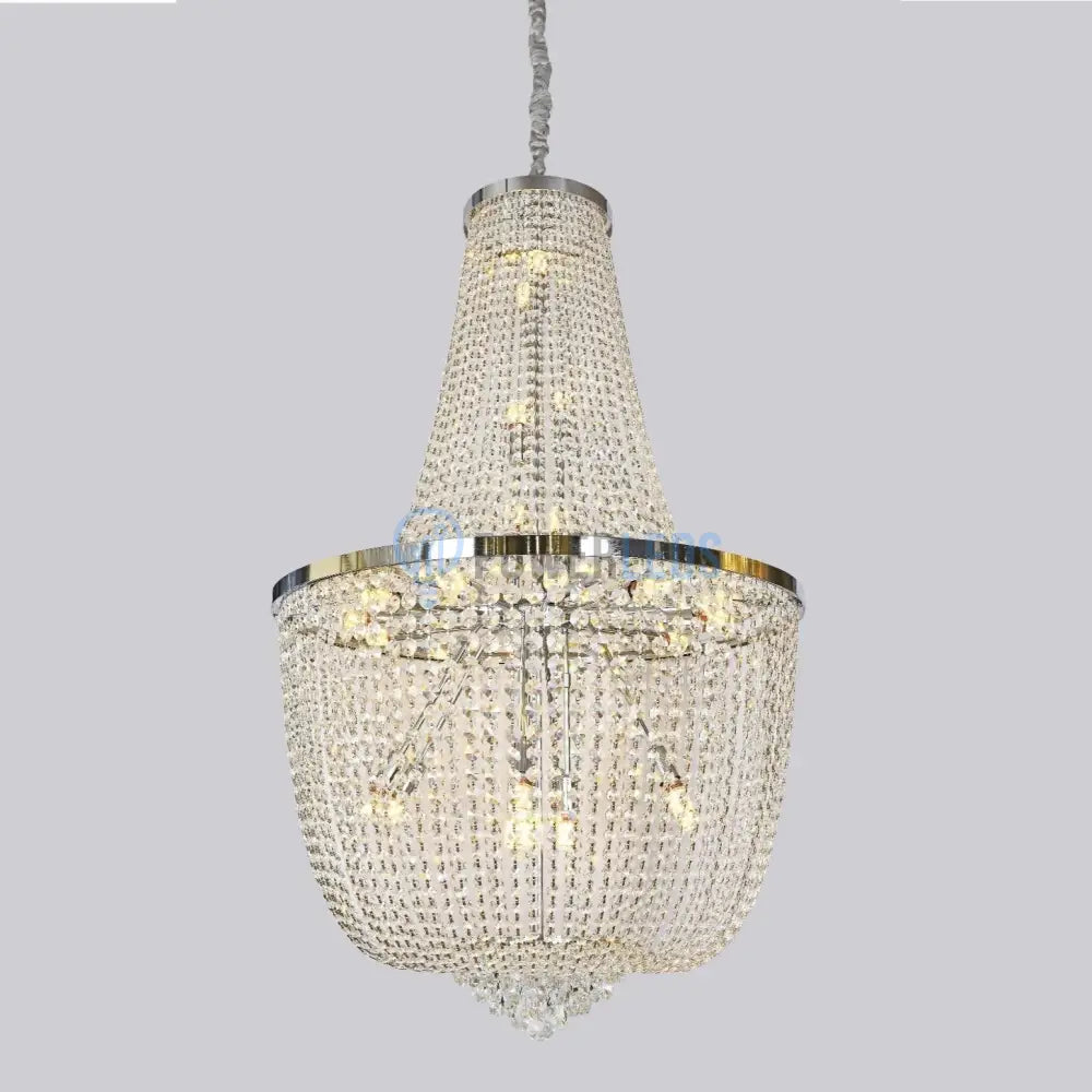 Candelabru Cristal Luxury Chrome 150Cm -P82404 Chandeliers Crystal