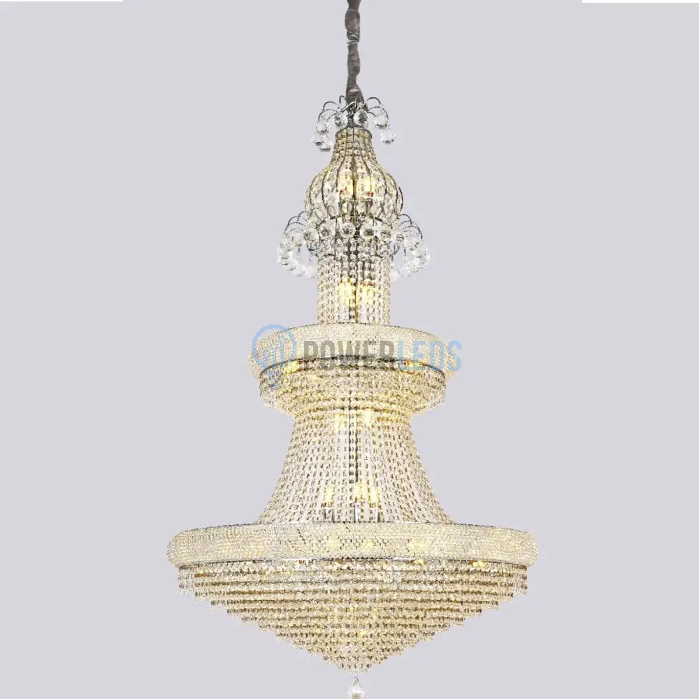 Candelabru Cristal Luxury Chrome 158Cm -P82403 Chandeliers Crystal