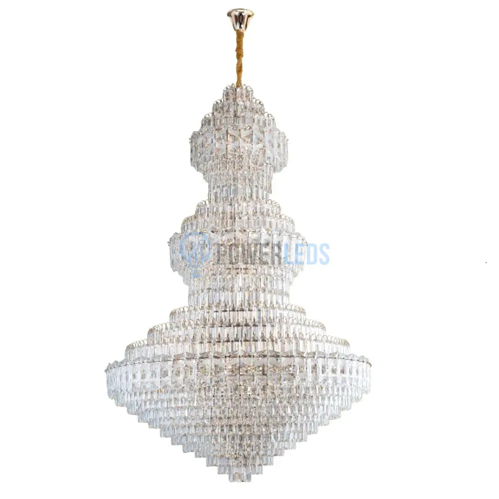 Candelabru Cristal Luxury Chrome 180Cm -P3315 Chandeliers Crystal