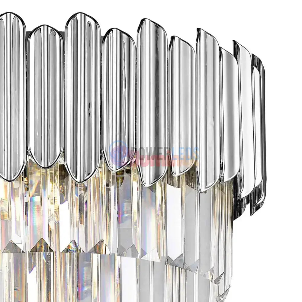 Candelabru Cristal Luxury Chrome GLADIUS powerleds.ro