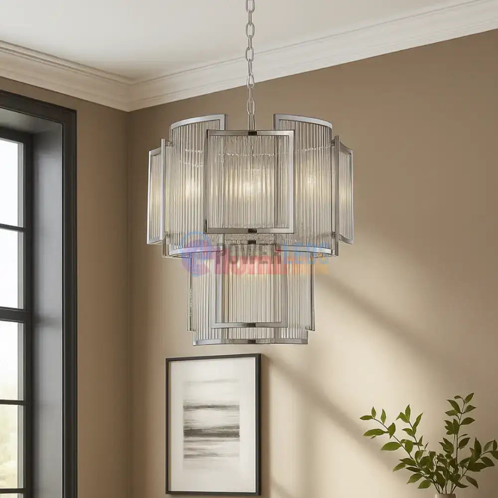 Lustra Suspendata 8xE14 Chrome Vissaro powerleds.ro