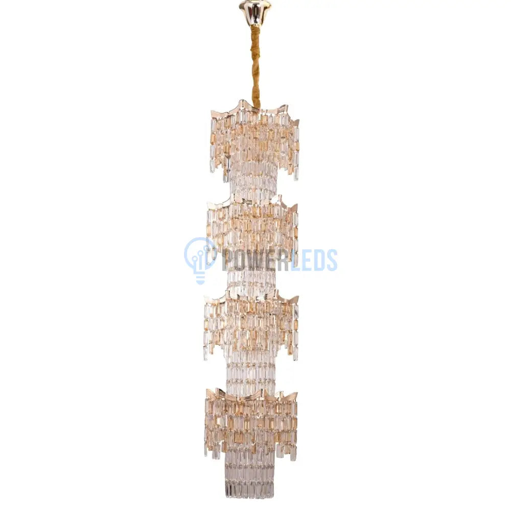 Candelabru Cristal Luxury Golden 210Cm -P7341 Chandeliers Crystal