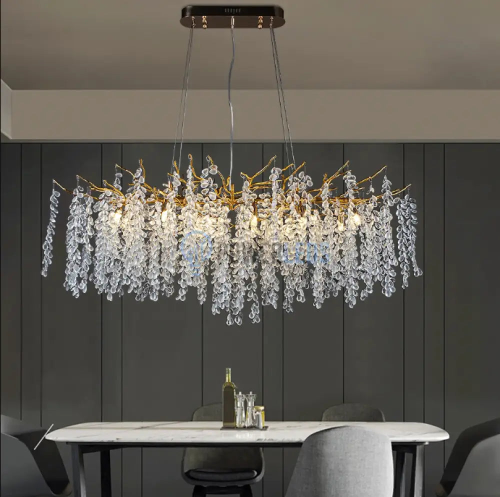 Candelabru Cristal Luxury Golden Grapes 120X60Cm Chandeliers Crystal