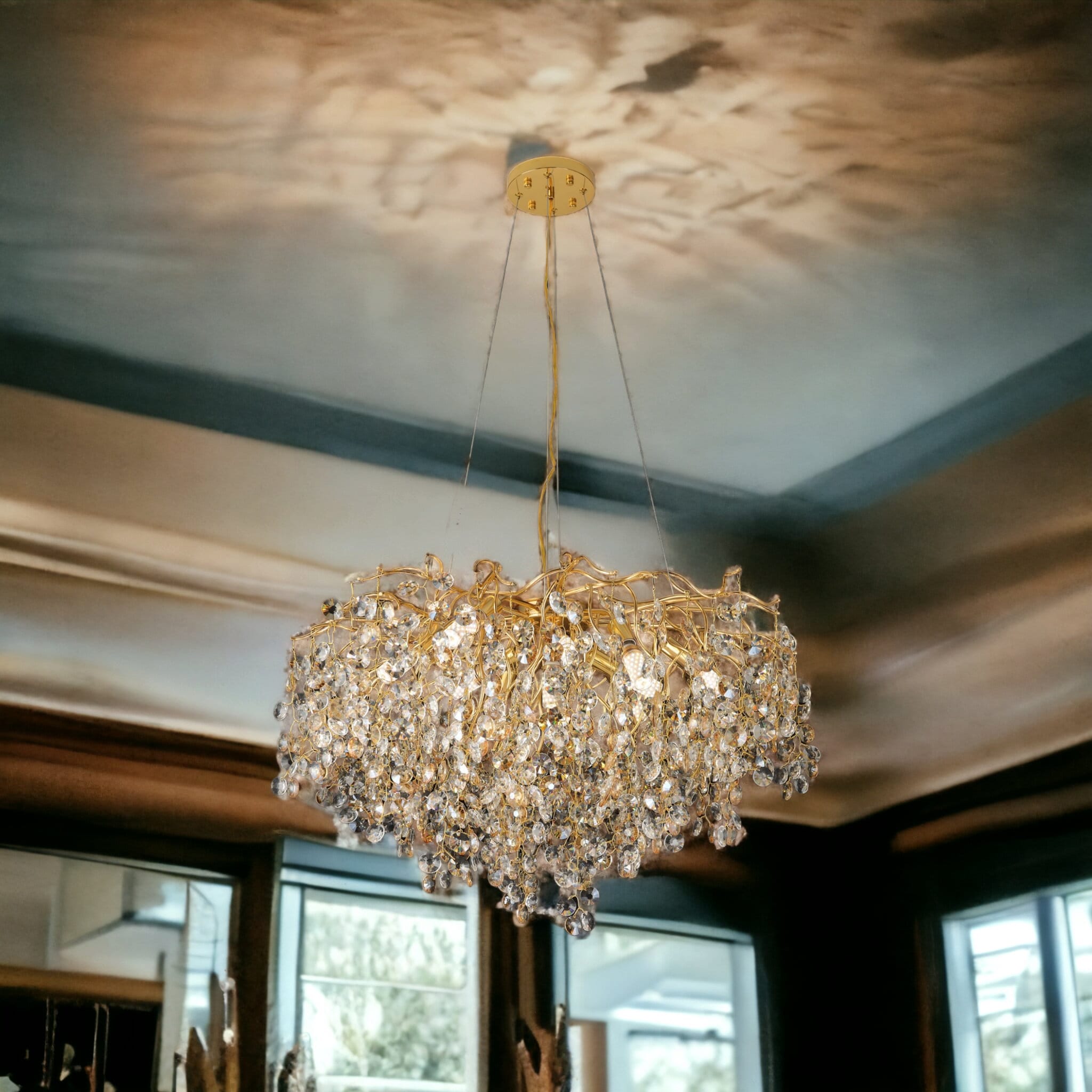 Candelabru Cristal LUXURY Golden SunFlower 601