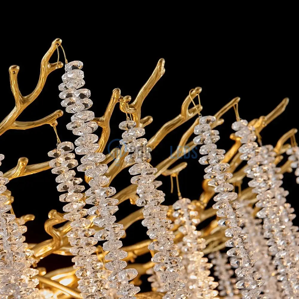 Candelabru Cristal Luxury Golden Willow 45Cm Chandeliers Crystal