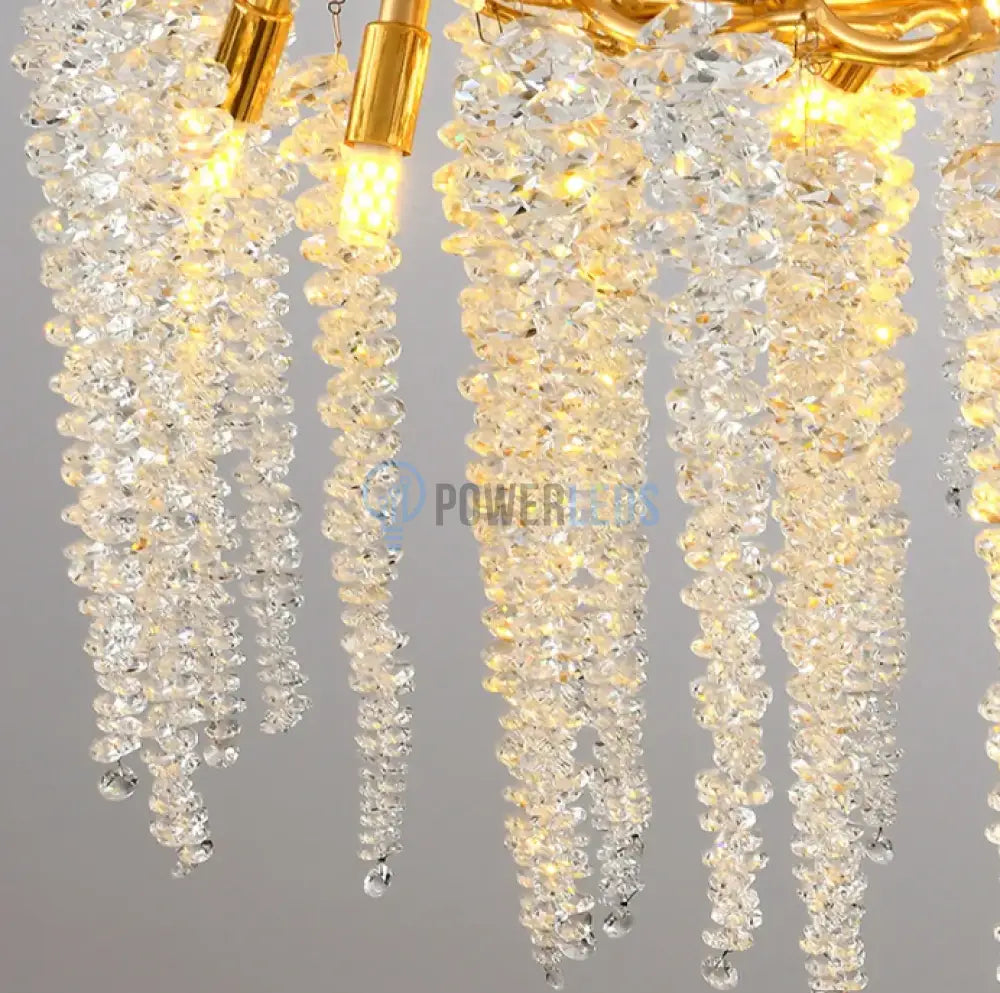 Candelabru Cristal Luxury Golden Willow 60Cm Chandeliers Crystal