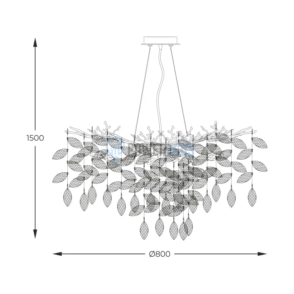 Candelabru Cristal LUXURY Silver CINDY 80cm powerleds.ro