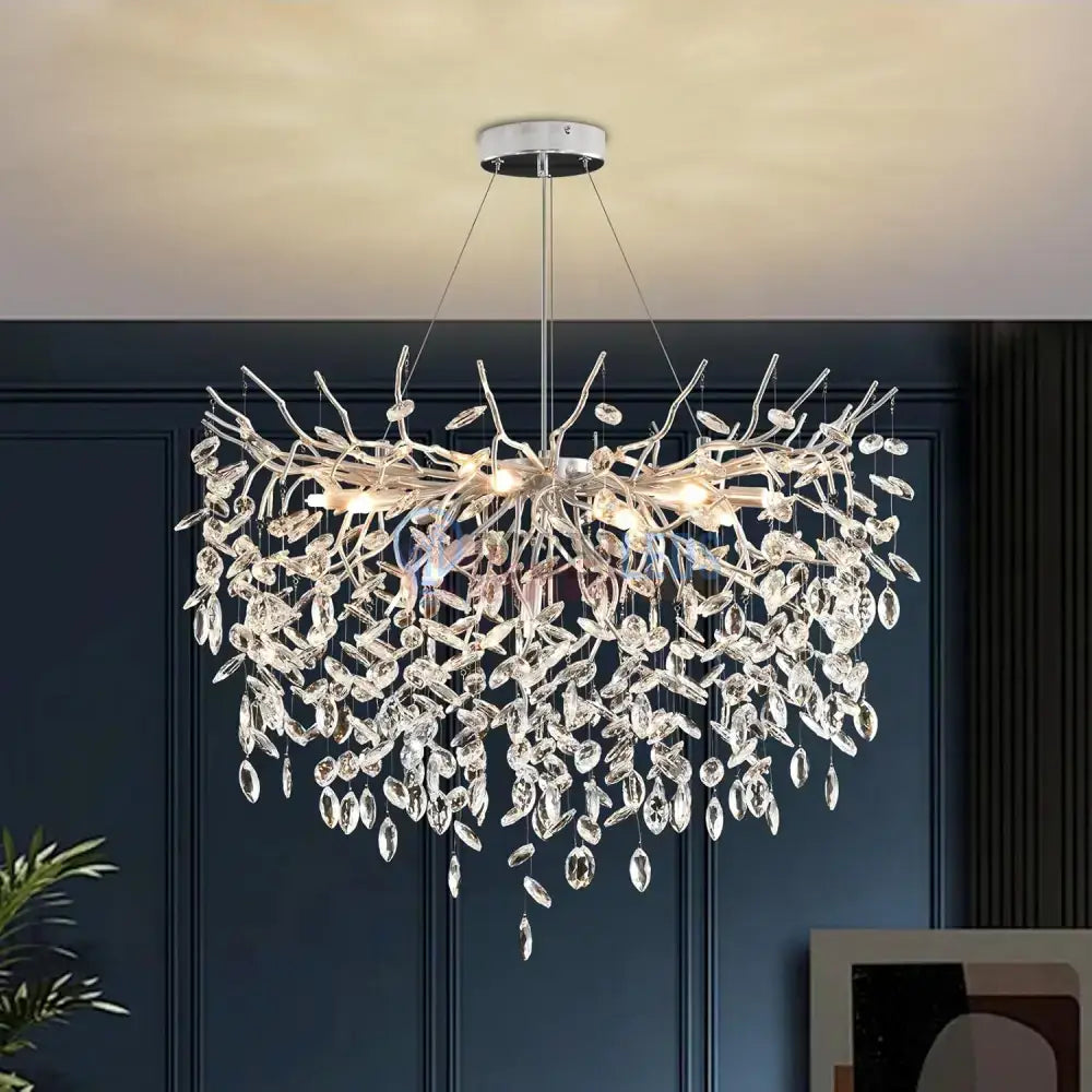 Candelabru Cristal LUXURY Silver Klara Chandeliers Crystal