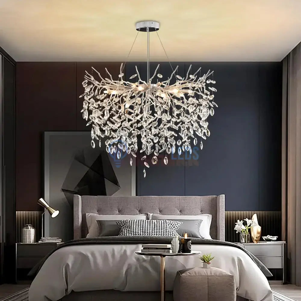 Candelabru Cristal LUXURY Silver Klara Chandeliers Crystal