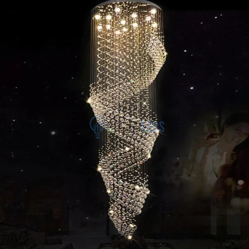 Candelabru Cristal Luxury Vortex 240Cm Chandeliers Crystal