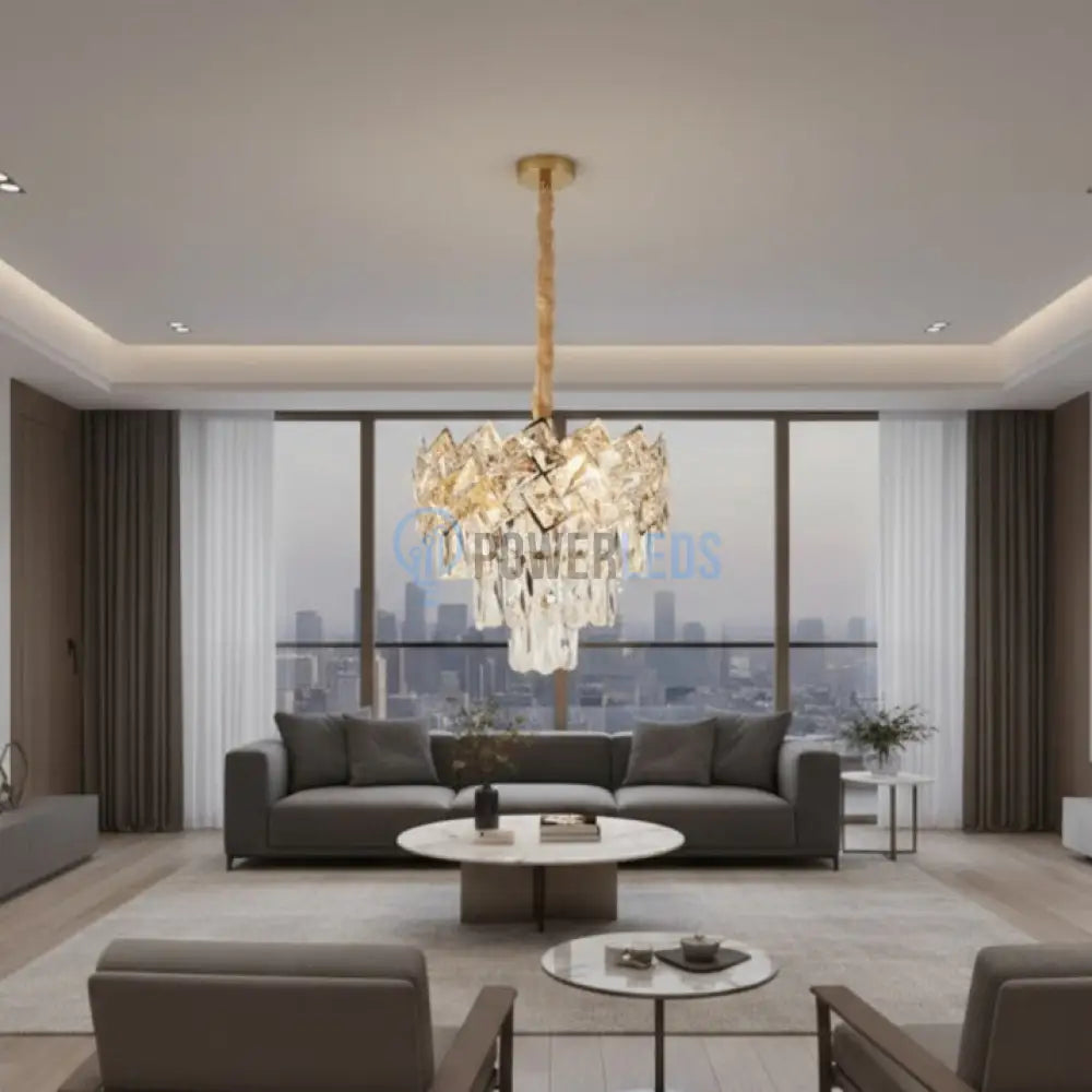 Candelabru Cristal MALLI Gold ⌀30CM Chandeliers Crystal