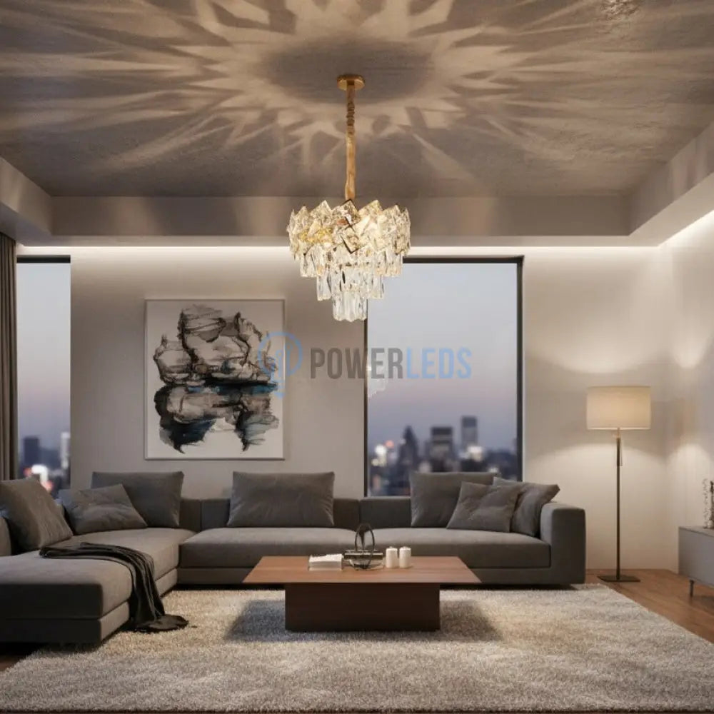 Candelabru Cristal MALLI Gold ⌀30CM Chandeliers Crystal