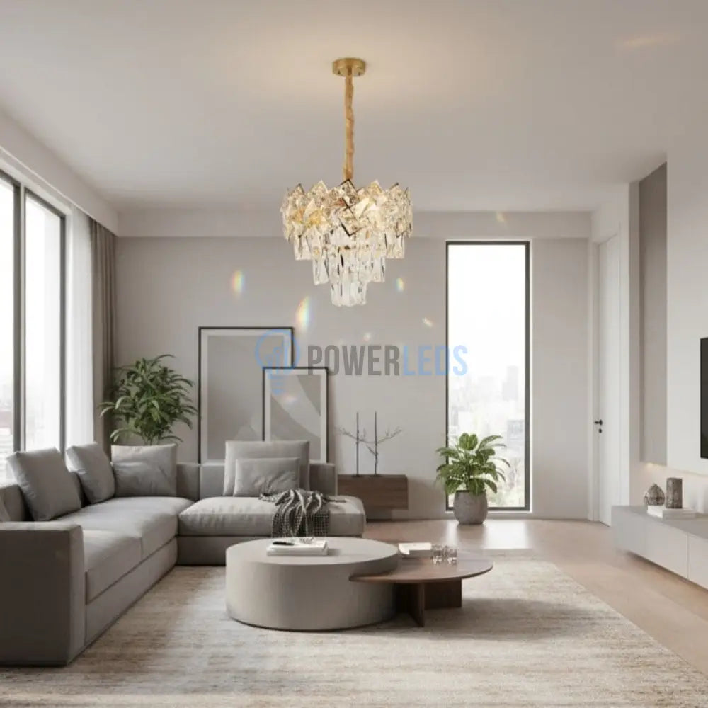 Candelabru Cristal MALLI Gold ⌀30CM Chandeliers Crystal