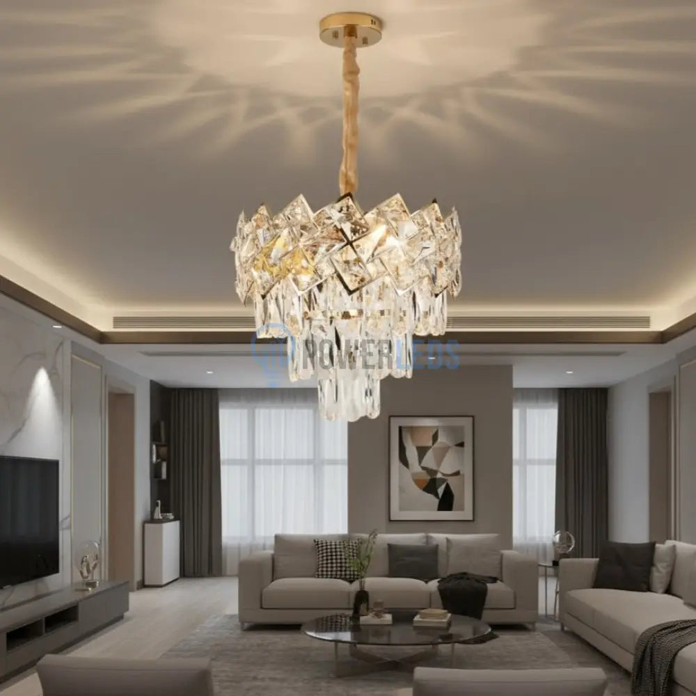 Candelabru Cristal MALLI Gold ⌀30CM Chandeliers Crystal