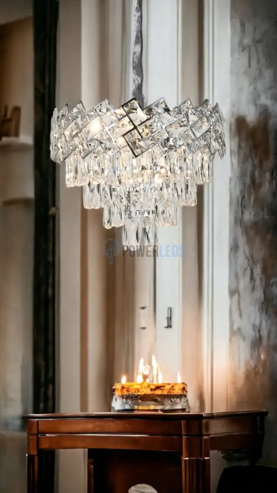 Candelabru Cristal Malli Silver 30-40Cm Chandeliers Crystal