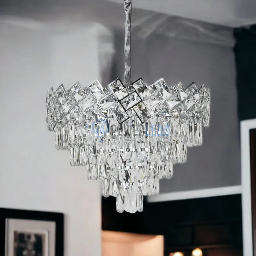 Candelabru Cristal Malli Silver 50Cm Chandeliers Crystal