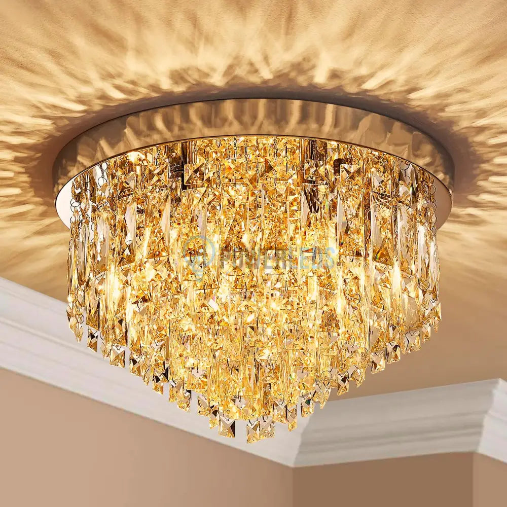 Candelabru Cristal MARY Silver 40cm Telecomanda ARGINTIE / 40CM / CRISTAL Chandeliers