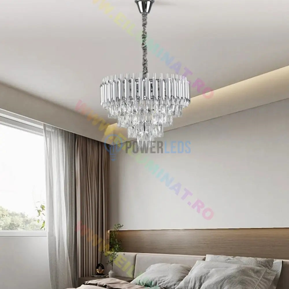 Candelabru Cristal Silver Panther 500Mm Chandeliers Crystal