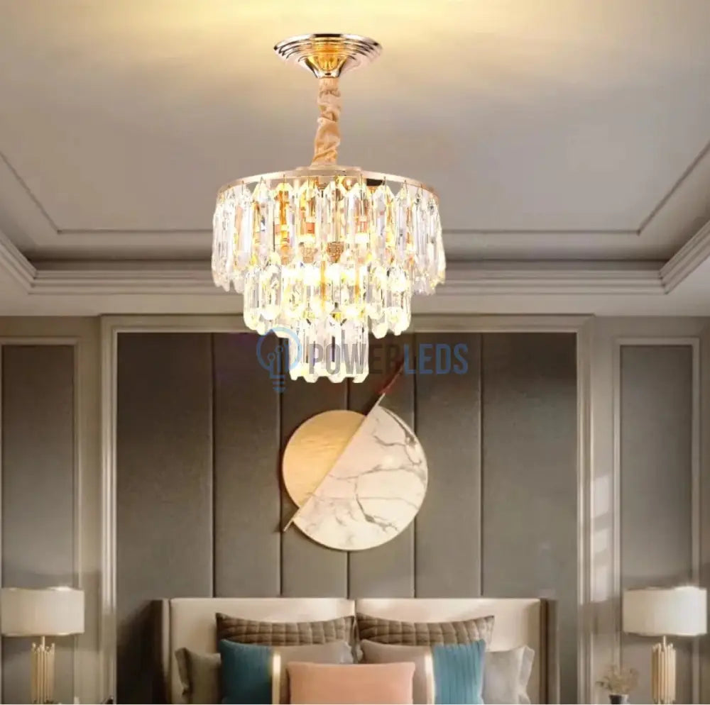 Candelabru Cristal Simply Golden 300Mm Chandeliers Crystal