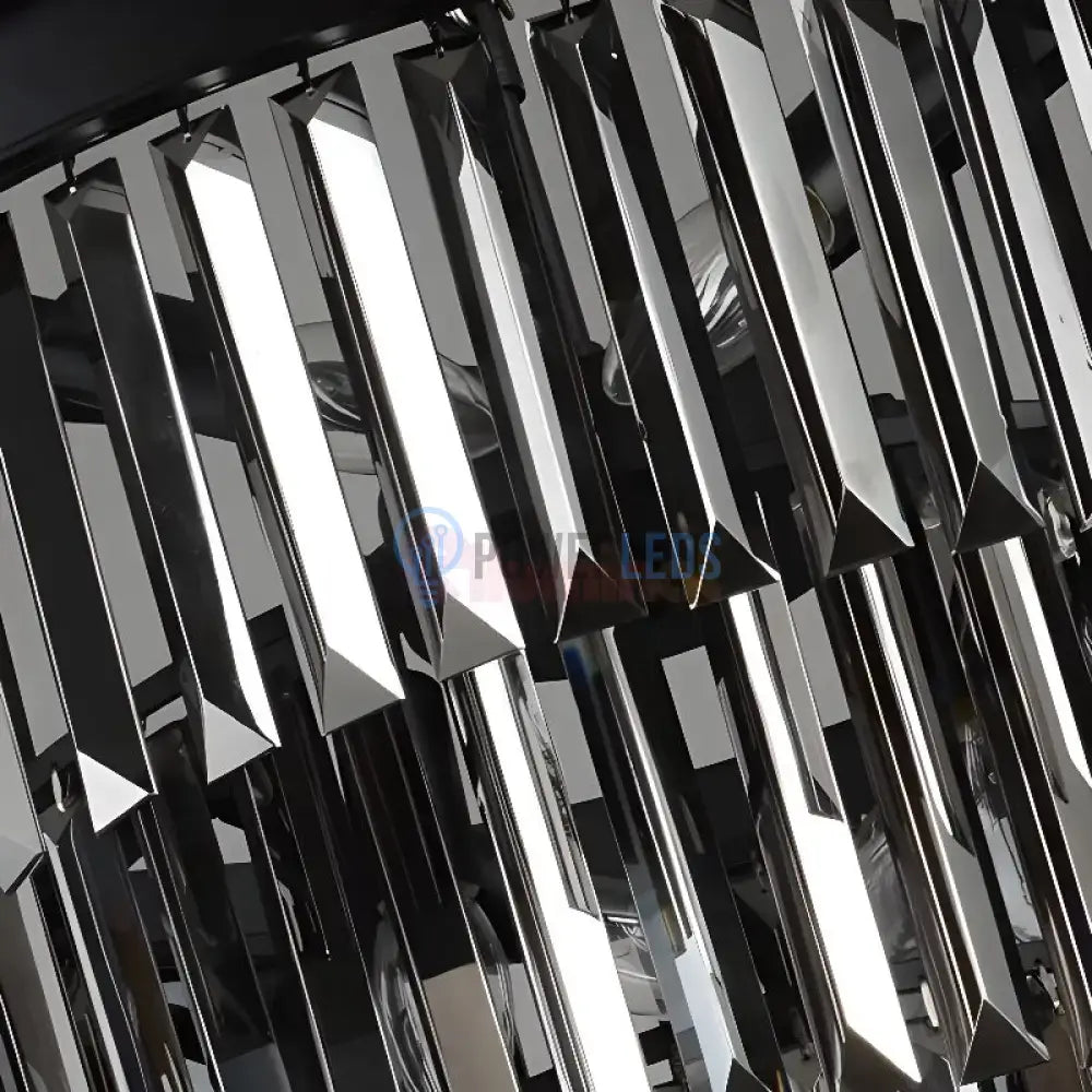Candelabru Cristal SMOKY BLACK/GREY ROUND 600mm NEGRU + GRI / 60CM / CRISTAL Chandeliers Crystal