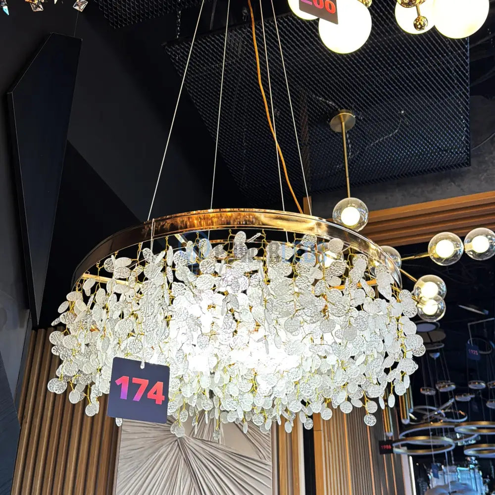 Candelabru Crystal LUGO Golden powerleds.ro