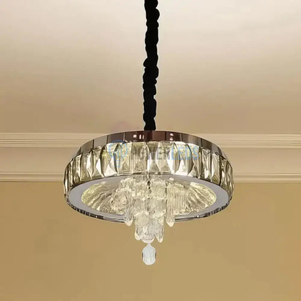 Candelabru LED Axon Cristal 30cm SIlver 52w ARGINTIE / CRISTAL Chandeliers Crystal