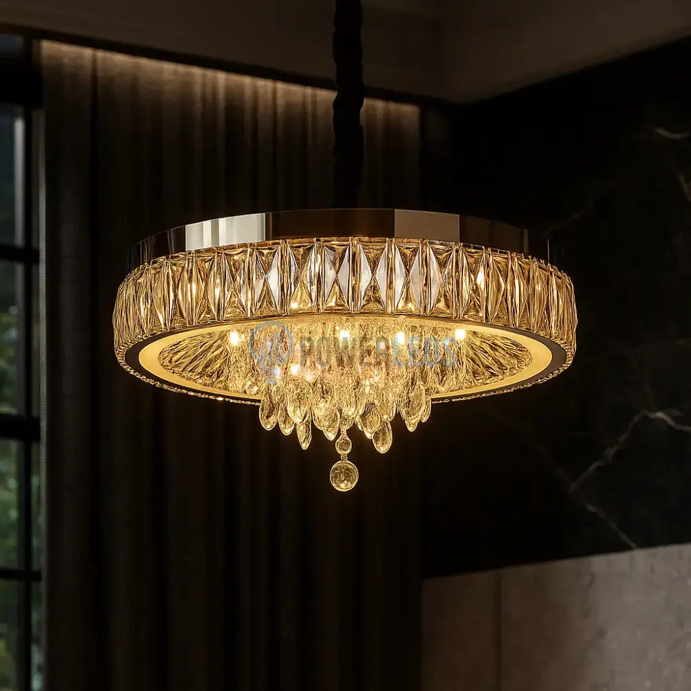 Candelabru LED Axon Cristal 40cm SIlver 80W ARGINTIE / CRISTAL Chandeliers Crystal