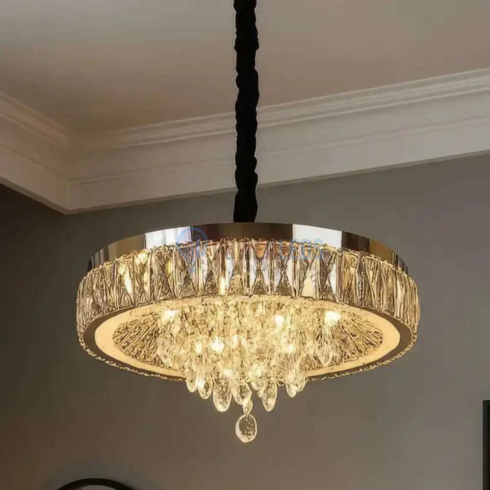 Candelabru LED Axon Cristal 40cm SIlver 80W ARGINTIE / CRISTAL Chandeliers Crystal