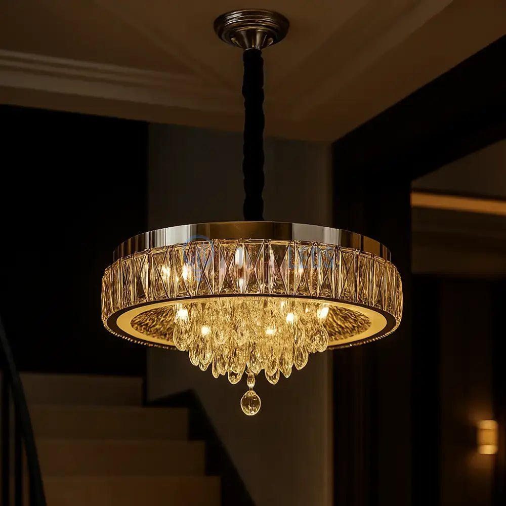 Candelabru LED Axon Cristal SIlver 112W ARGINTIE / CRISTAL Chandeliers Crystal