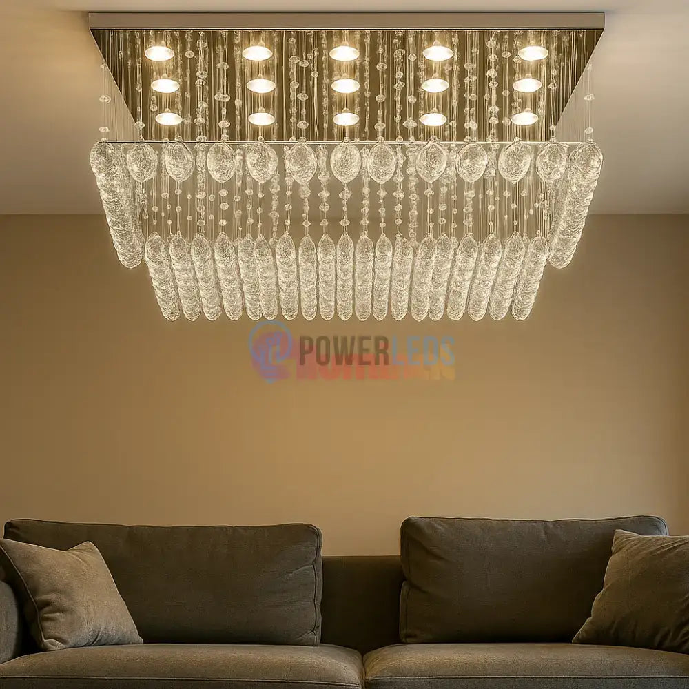 Candelabru LED Cristal Elyra 15x5W Silver ARGINTIE / CRISTAL Chandeliers Crystal
