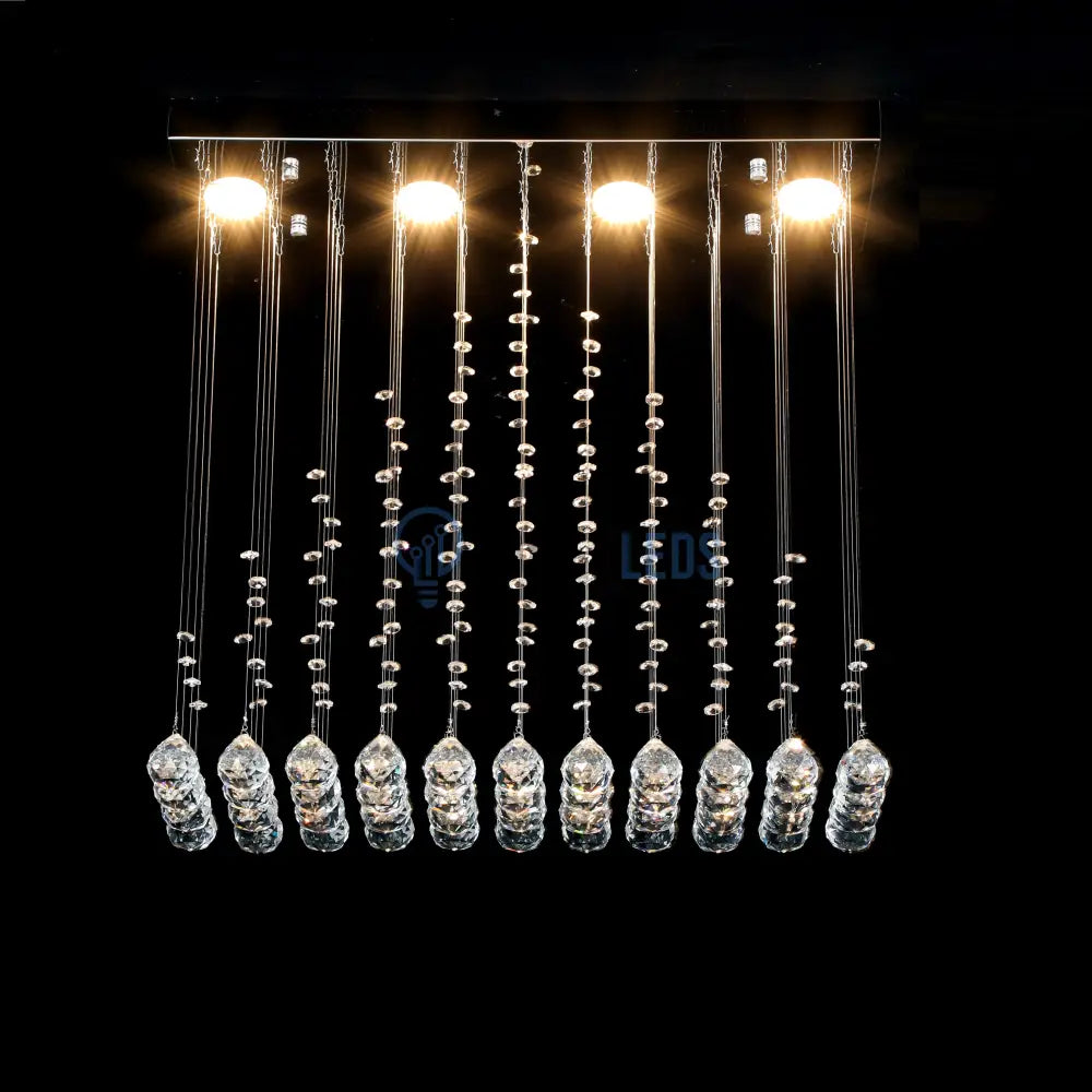 Candelabru LED Cristal Torra 4x5W Silver Echivalent 200W ARGINTIE / CRISTAL Chandeliers Crystal