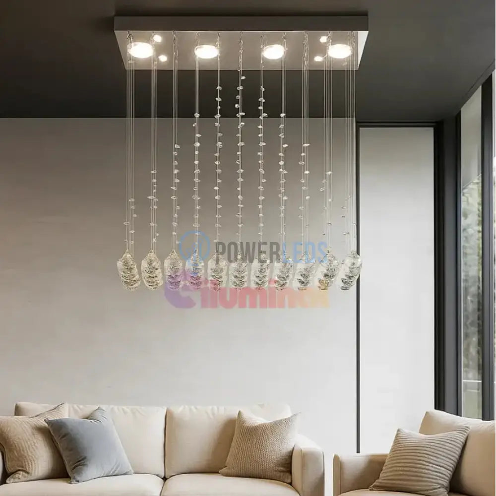 Candelabru LED Cristal Torra 4x5w Silver ARGINTIE / CRISTAL Chandeliers Crystal