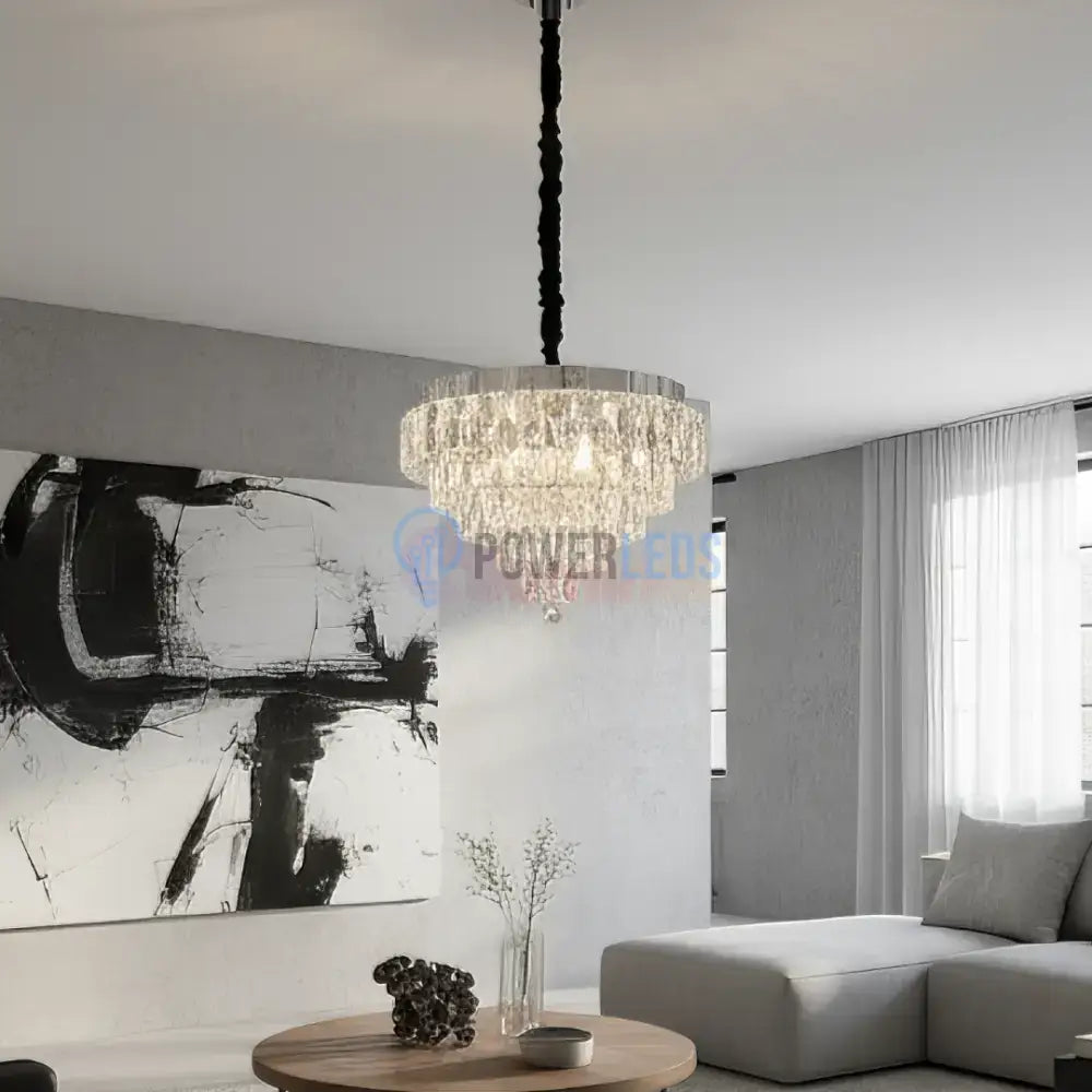 Candelabru LED Zolt Cristal 50cm SIlver 112w ARGINTIE / CRISTAL Chandeliers Crystal