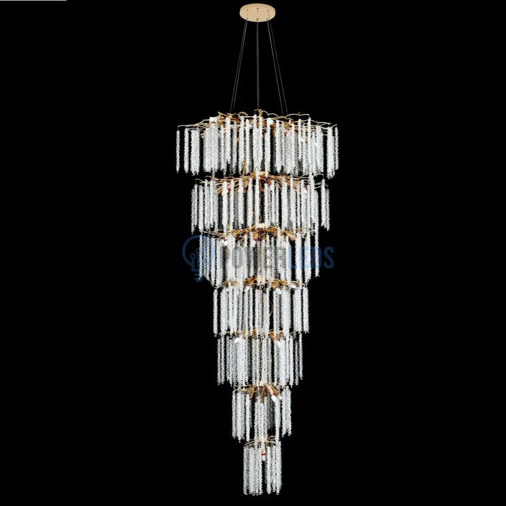 Candelabru LUXURY Golden Willow Gigant 300CM AURIE / 300CM / LUXURY Chandeliers Crystal