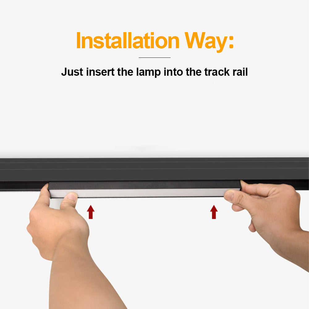 Spot LED 10W 30cm Magnetic SMART CCT Negru Liniar Mat Telecomanda