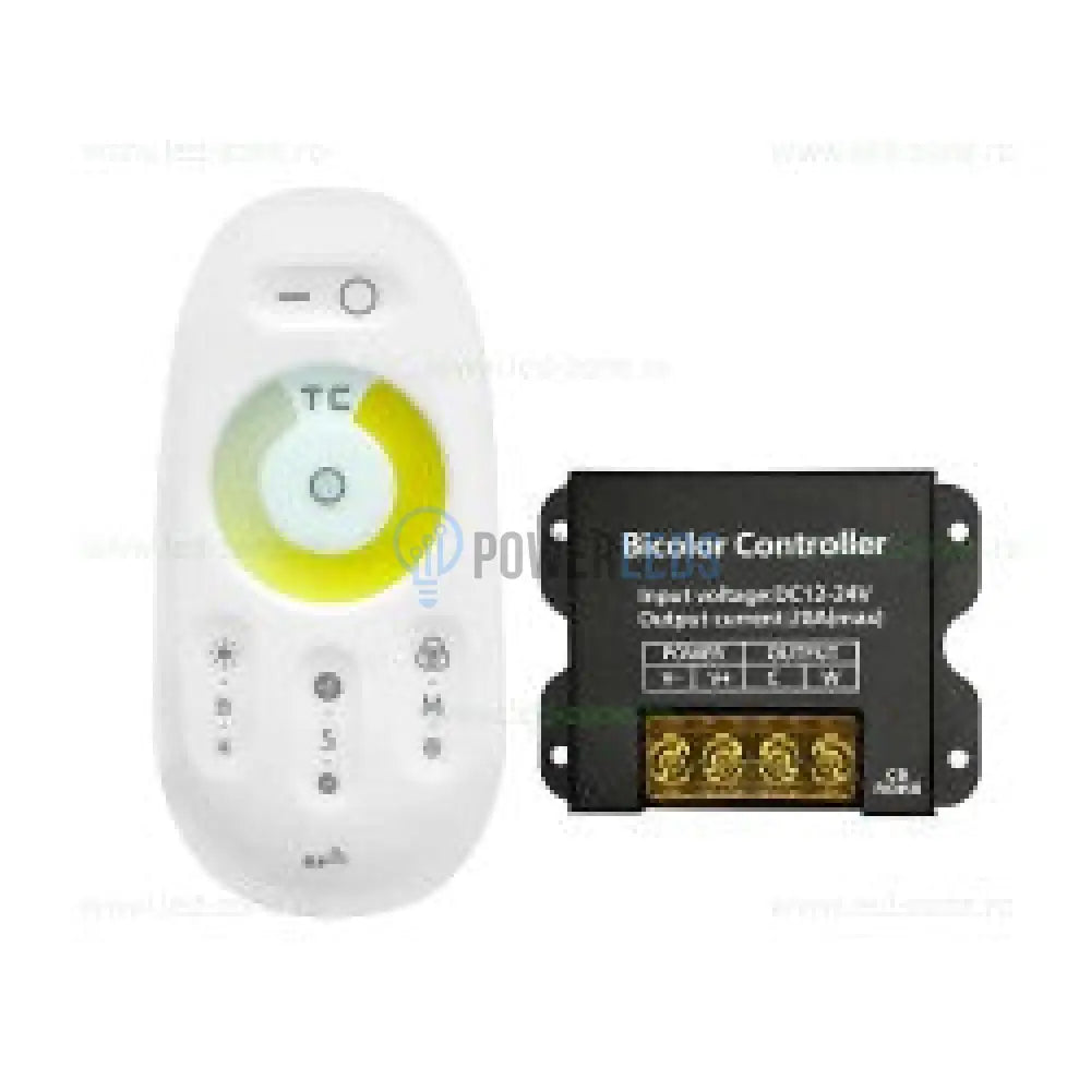 Controller Banda LED 20A, 12-24V, CCT, 3 Functii lumina, Telecomanda RF powerleds.ro