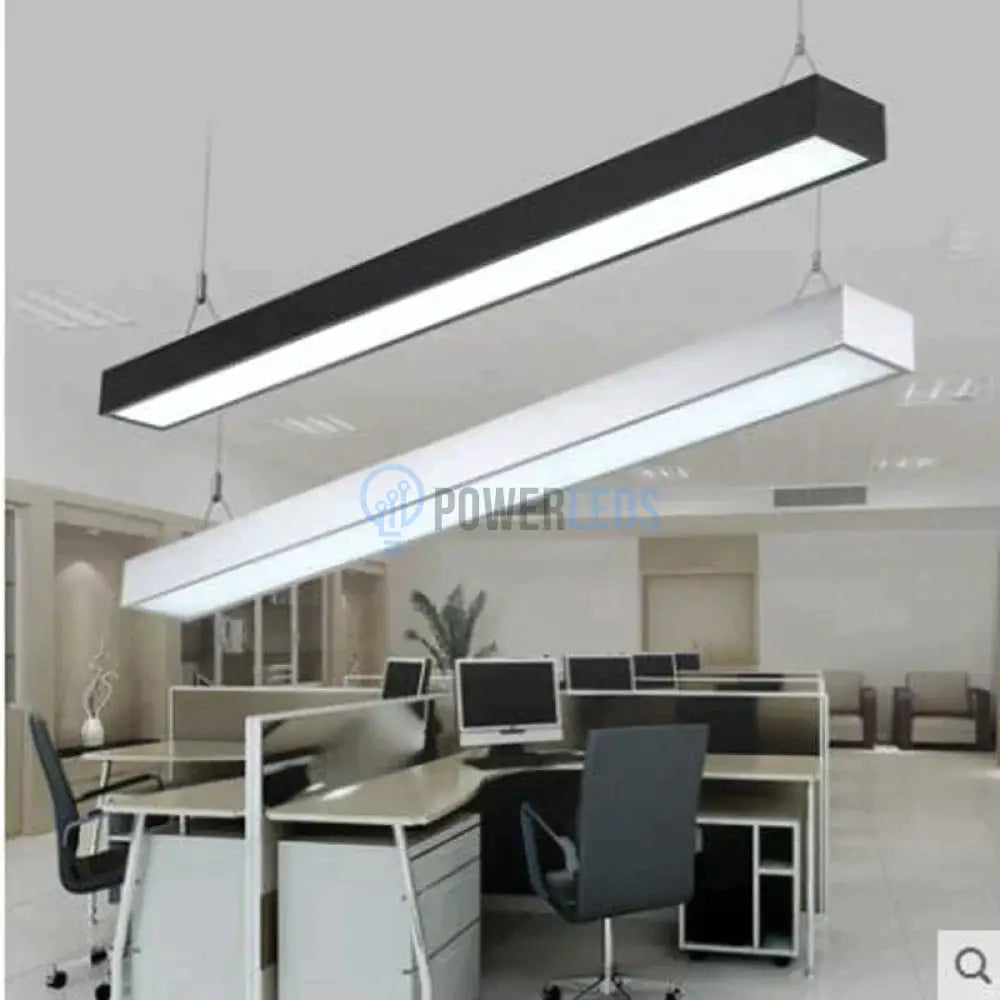 Corp Iluminat Led Liniar 54W 120Cm Suspendat/Aplicat Negru Liniar Light