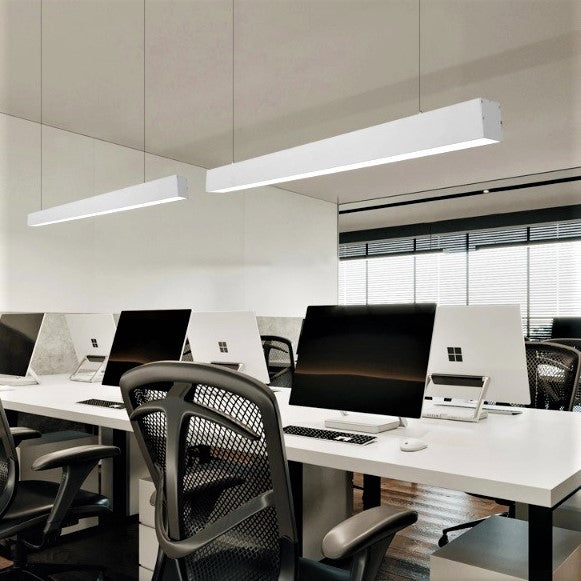 Corp Iluminat LED Liniar 54W 120cm Suspendat/Aplicat Alb