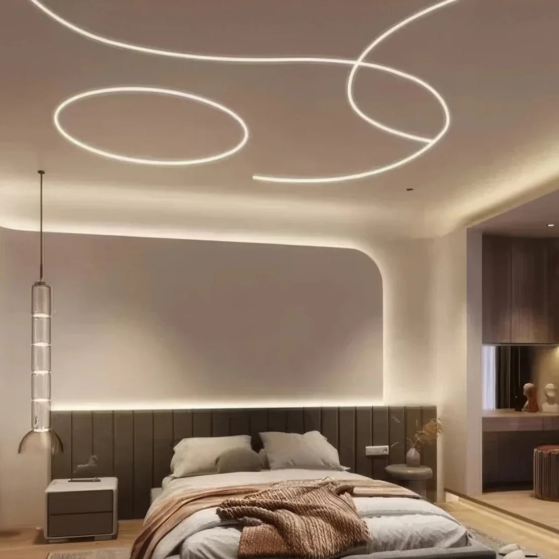 Profil Banda LED Flexibil Incastrat sub Tencuiala 2M